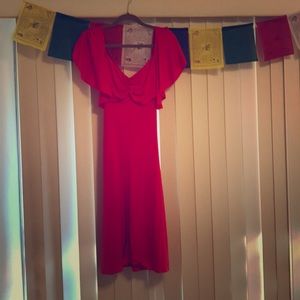 Super Cute Vintage Salsa Red Back Lace Up Dress